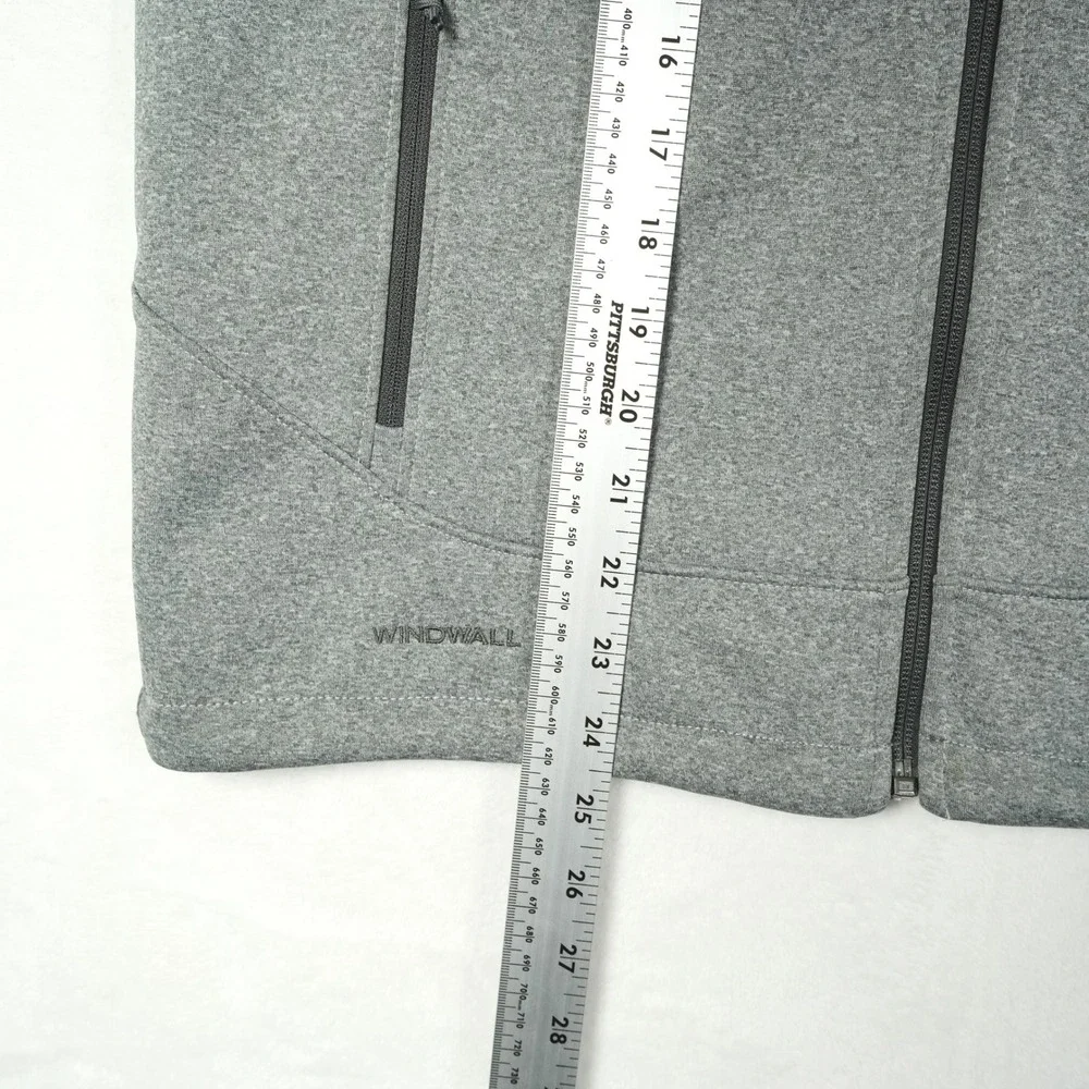The North Face Mens WindWall Softshell Vest Gray NF00CTZ9 Size Small